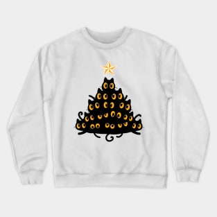 'Tree Cat ' Funny Christmas Tree Cat Crewneck Sweatshirt